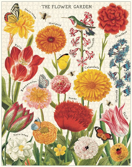 Flower Garden 1,000 Piece Puzzle - Image 3