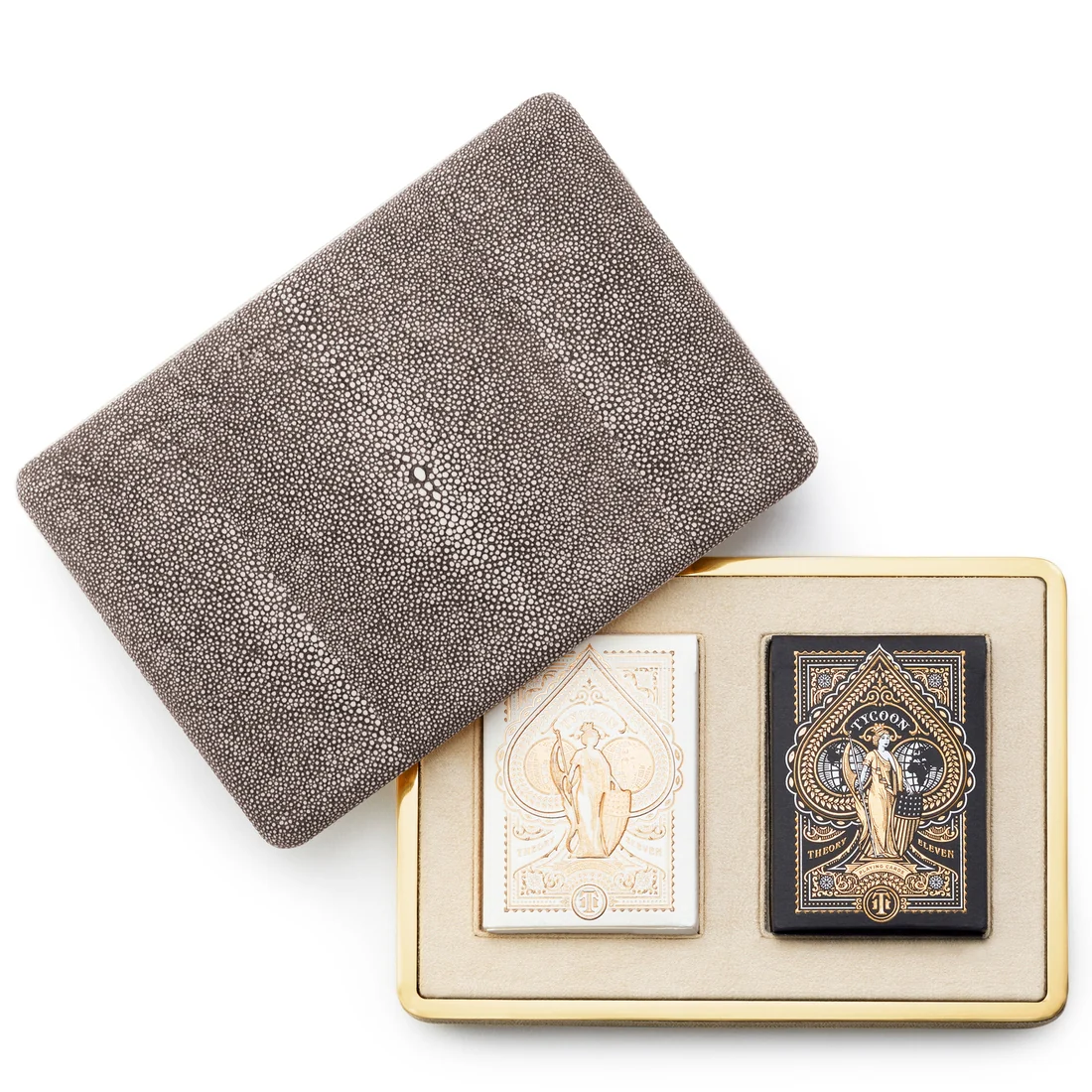 Chocolate Shagreen Card Set
