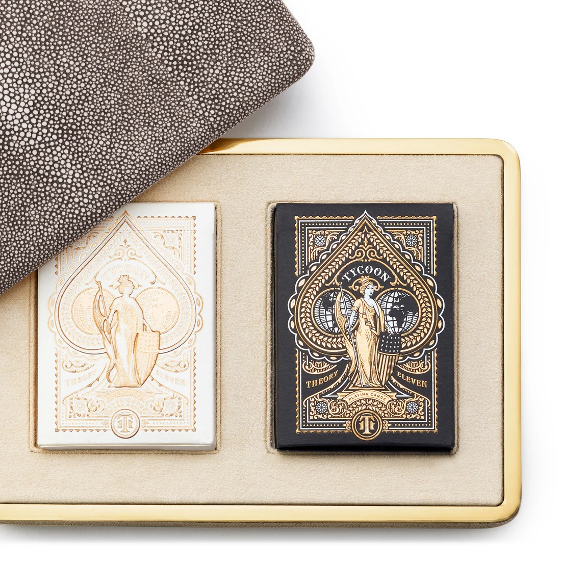 Chocolate Shagreen Card Set - Image 2