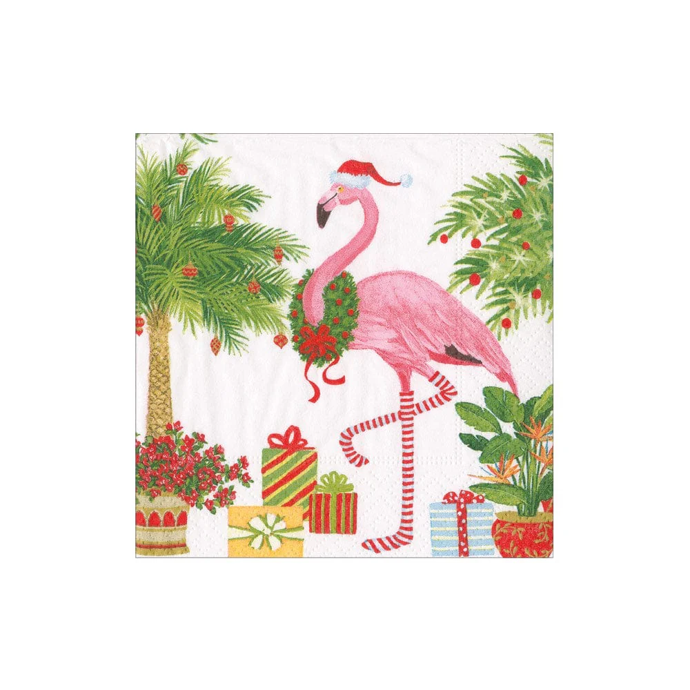 Christmas Flamingos Napkin Collection - Image 2