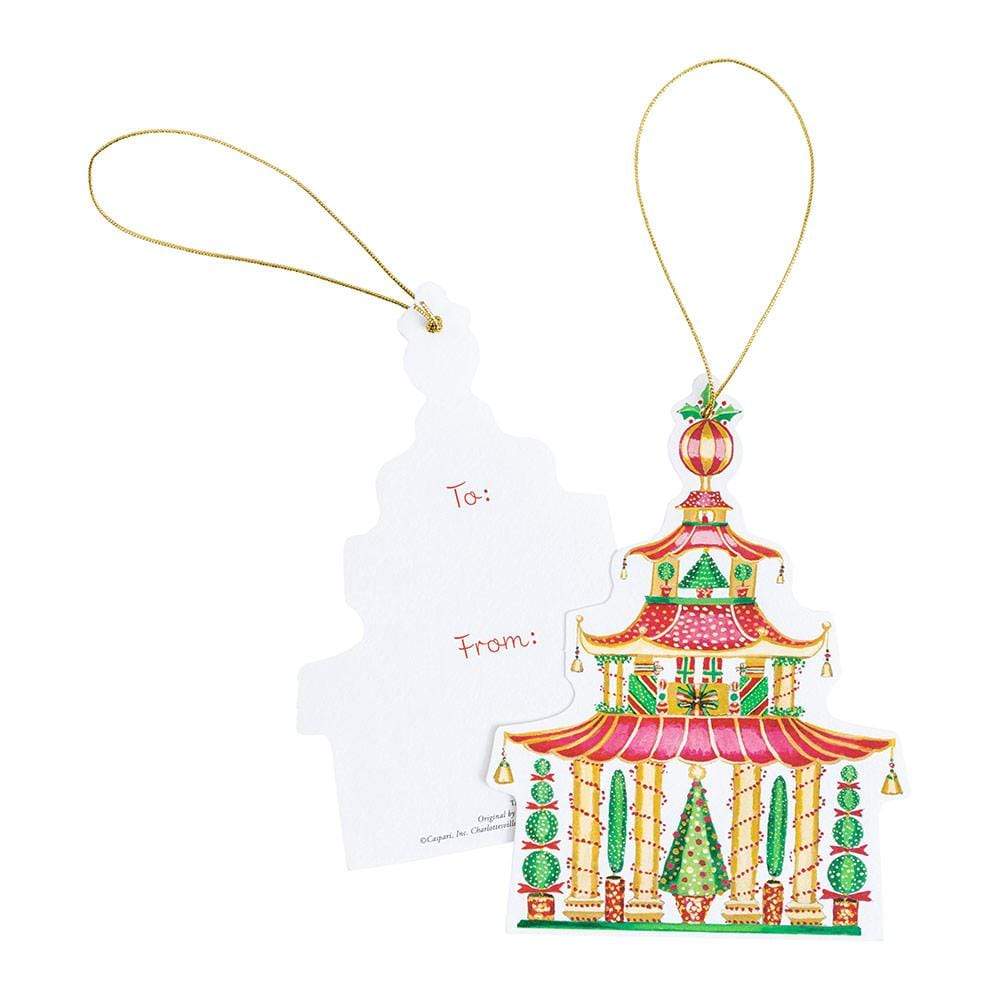 Christmas Pagodas Gift Tag Set - Image 2