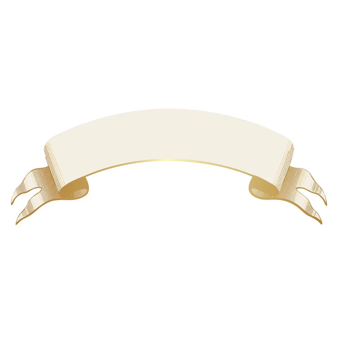 Classic Gold Banner Table Accent