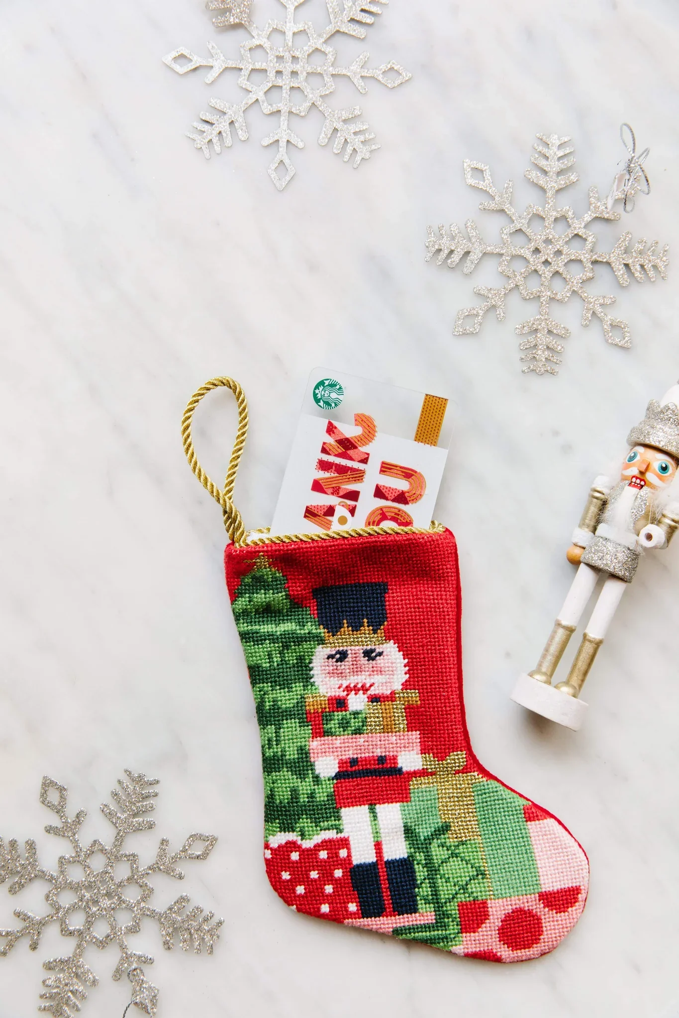 Classic Nutcracker Needle Point Stocking - Image 2