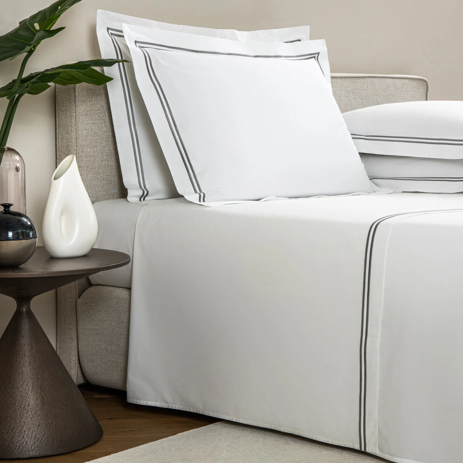 Classic White/Grey Bedding Collection - Image 2
