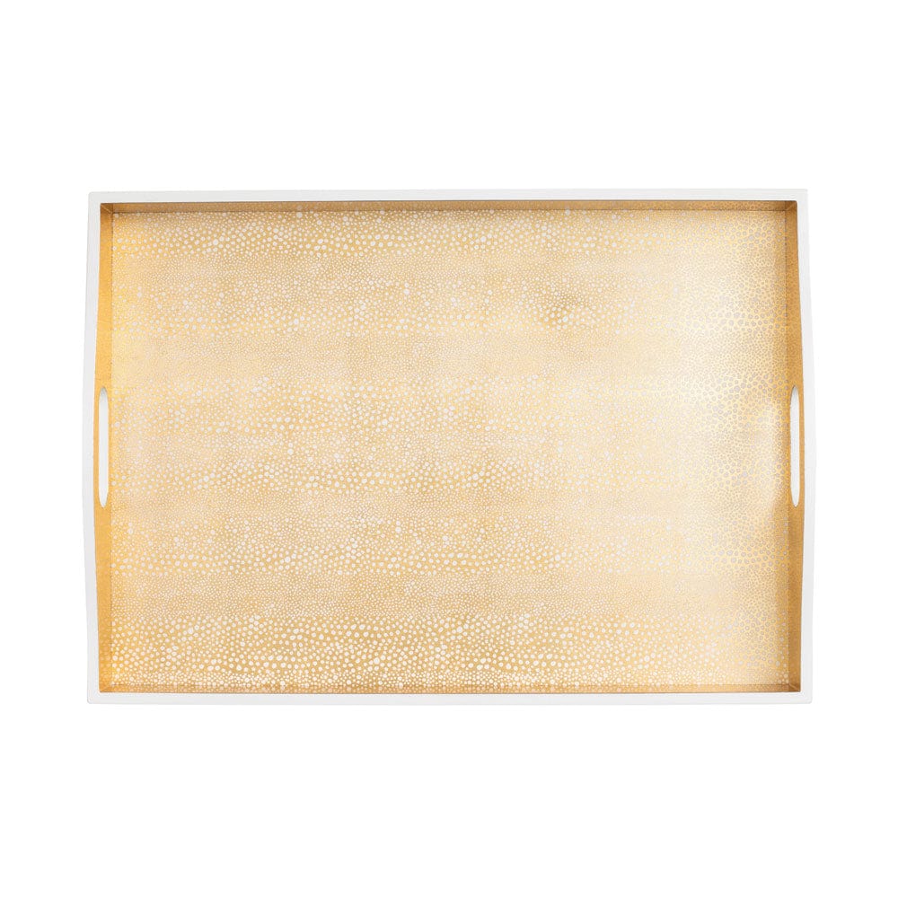 Pebble Gold Lacquer Bar Tray - Image 2