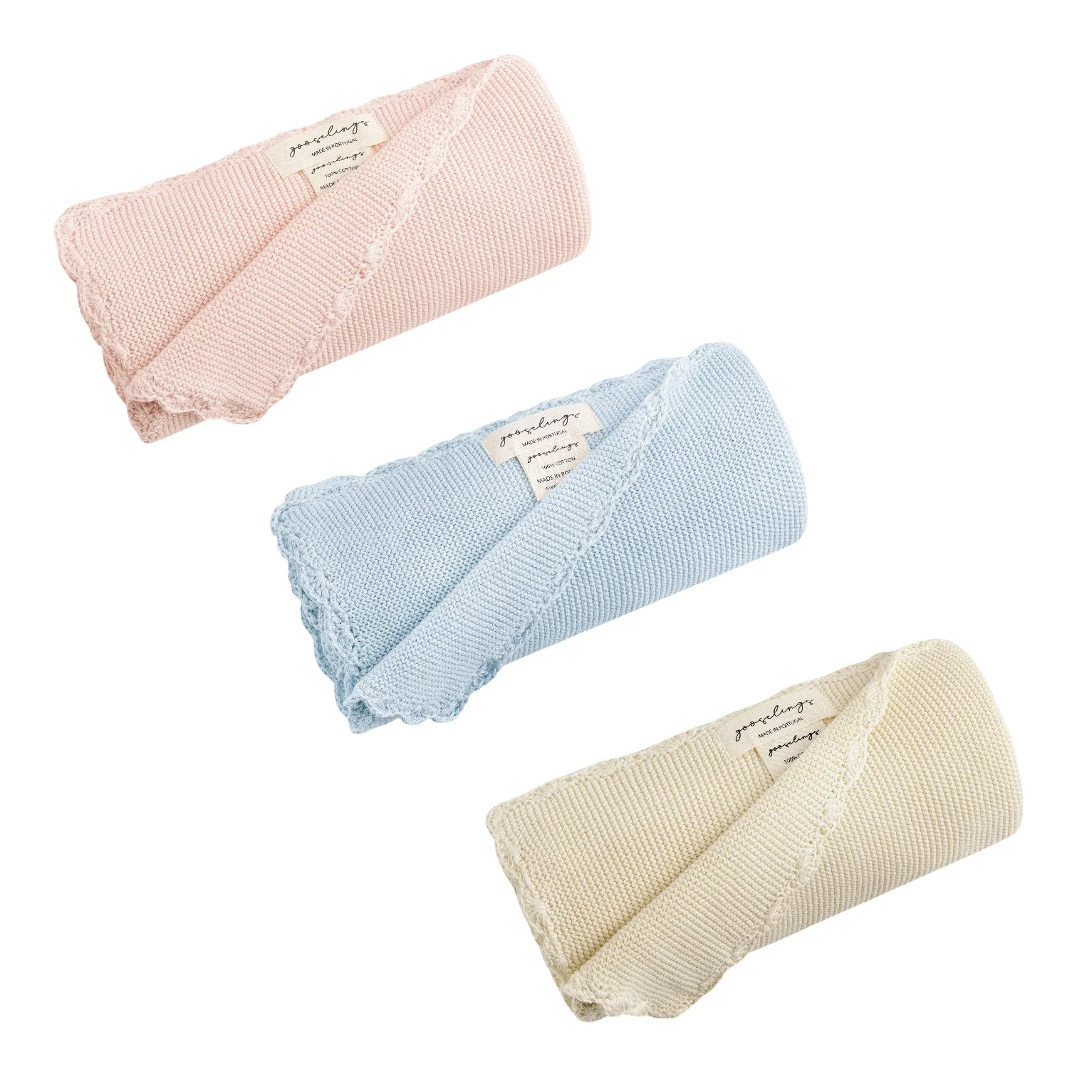 Cotton Knit Baby Blanket