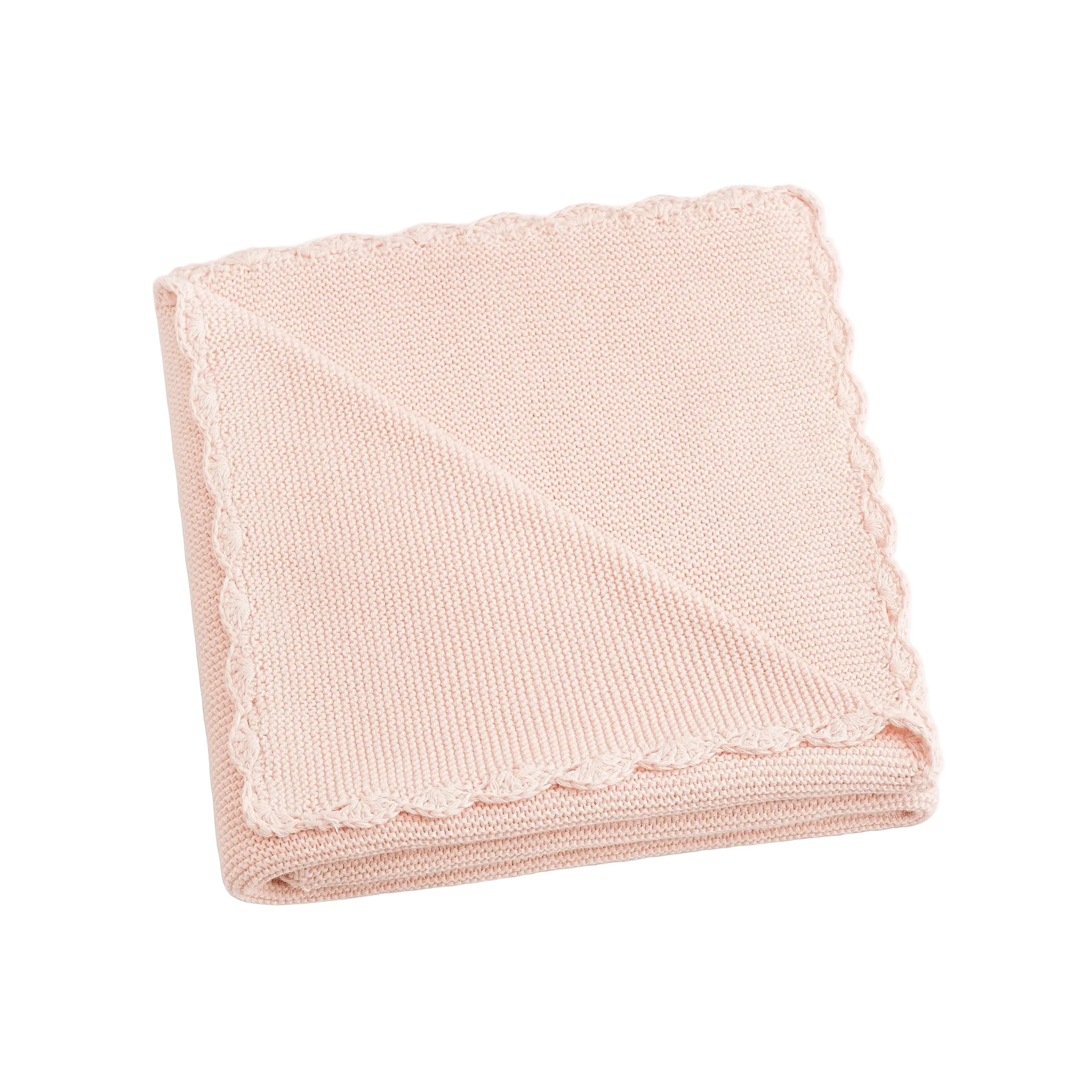 Cotton Knit Baby Blanket - Image 2