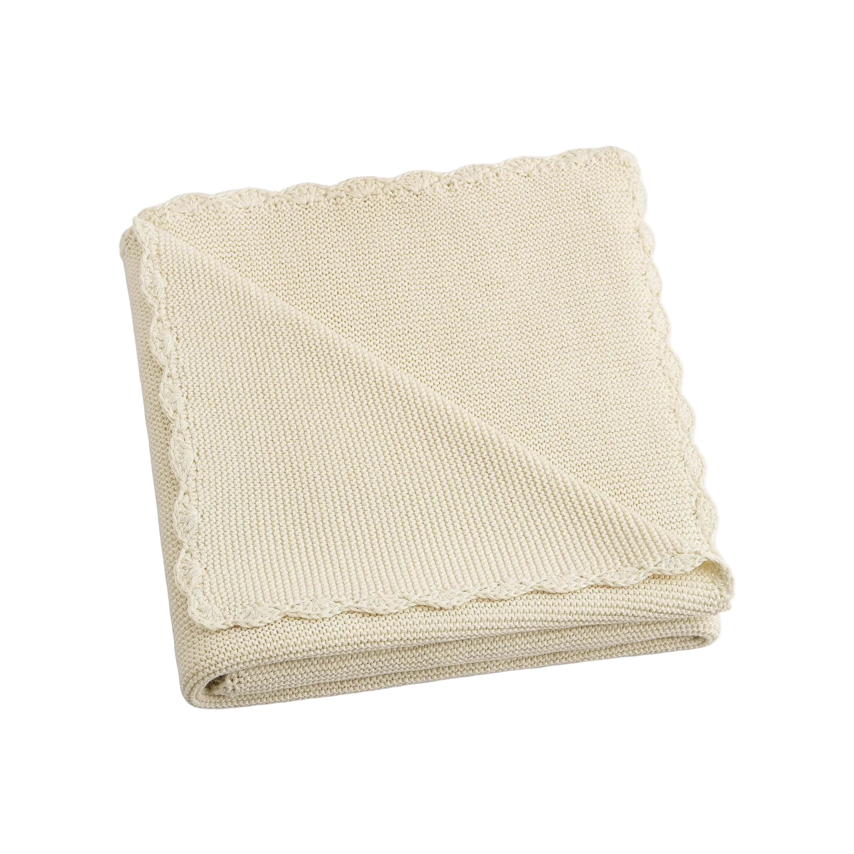 Cotton Knit Baby Blanket - Image 4