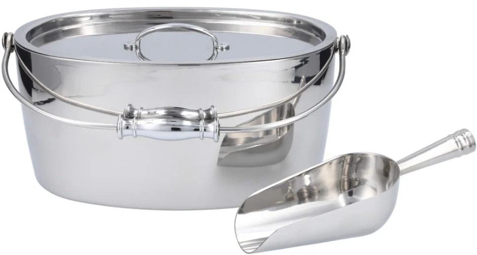 Crafthouse Oval Ice Bucket with Ice Scoop