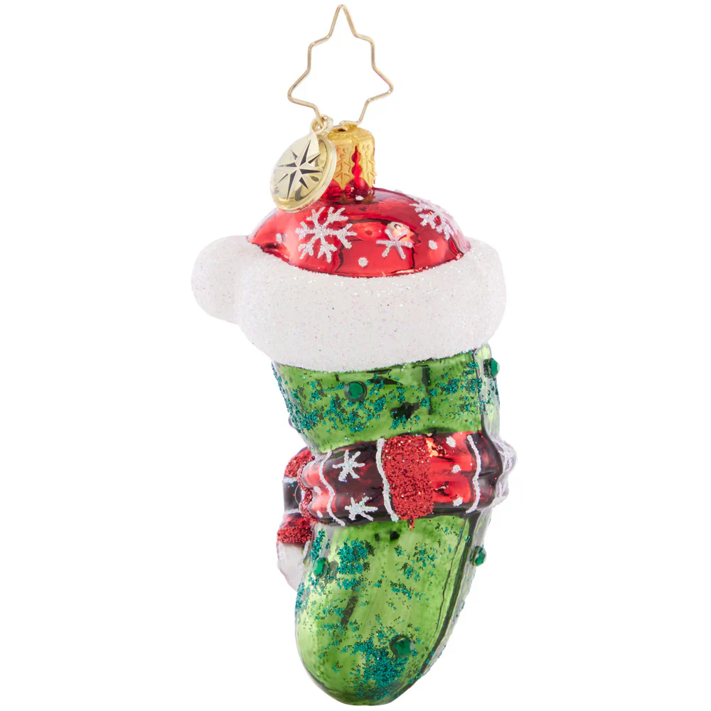 Chilly Christmas Pickle Gem Ornament - Image 2