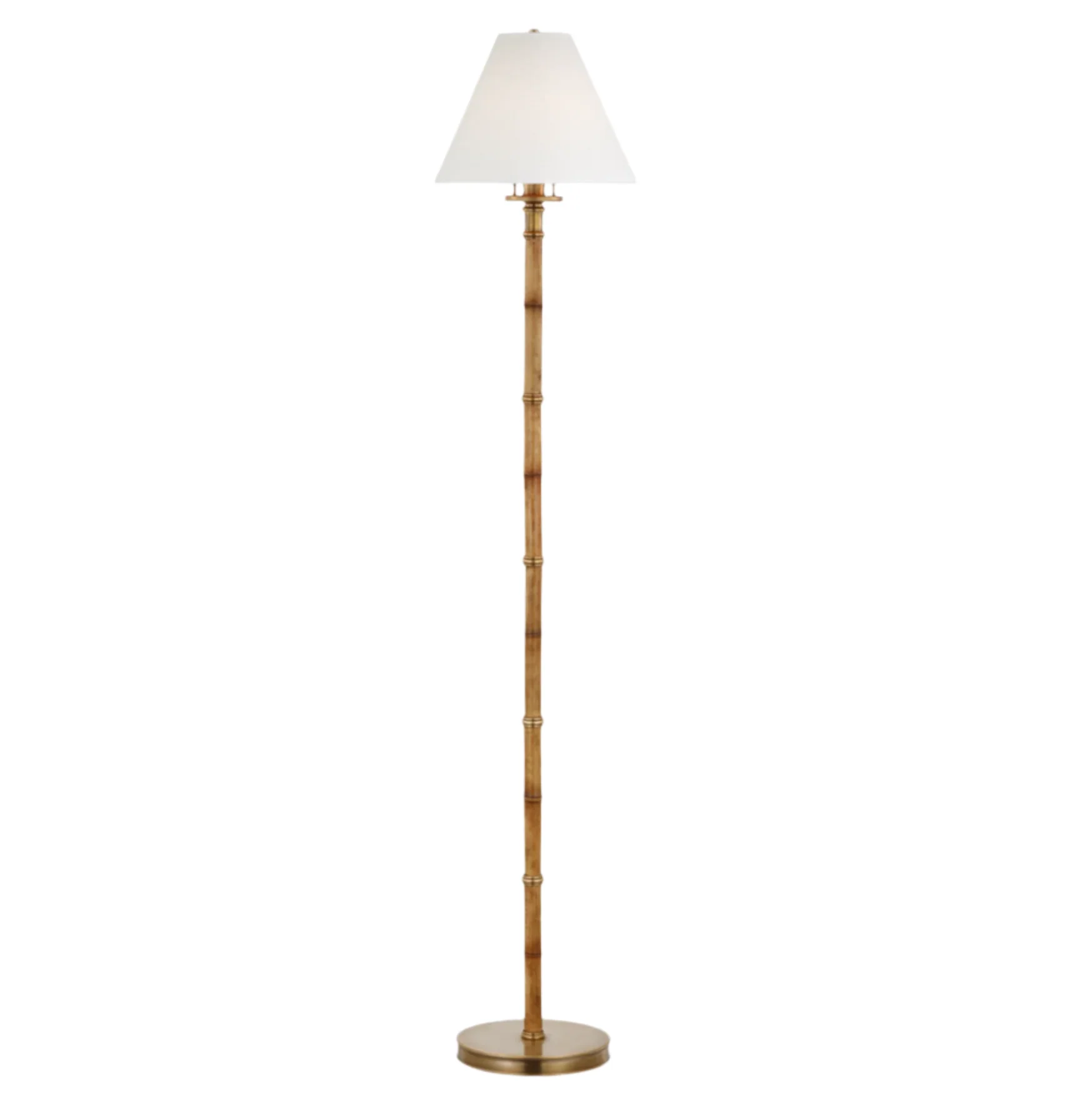 Dalfern Petite Reading Floor Lamp in Brass