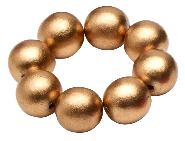 Cocoa Wood Bracelet Napkin Ring Set - Image 5