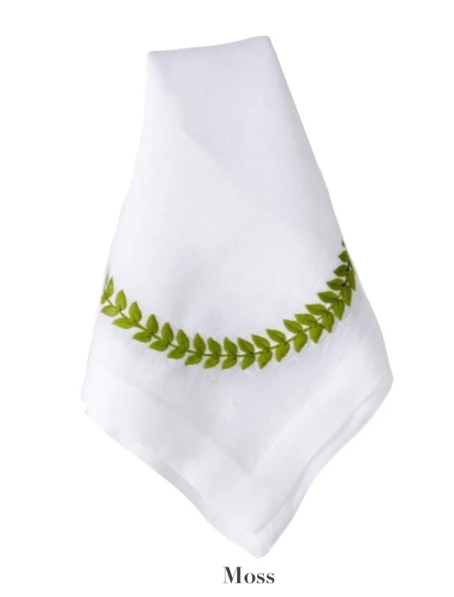 Fern Path Embroidered Napkin Set - Image 5