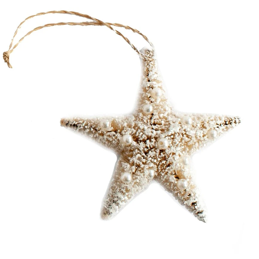Mini Pearl Bottlebrush Star Ornament
