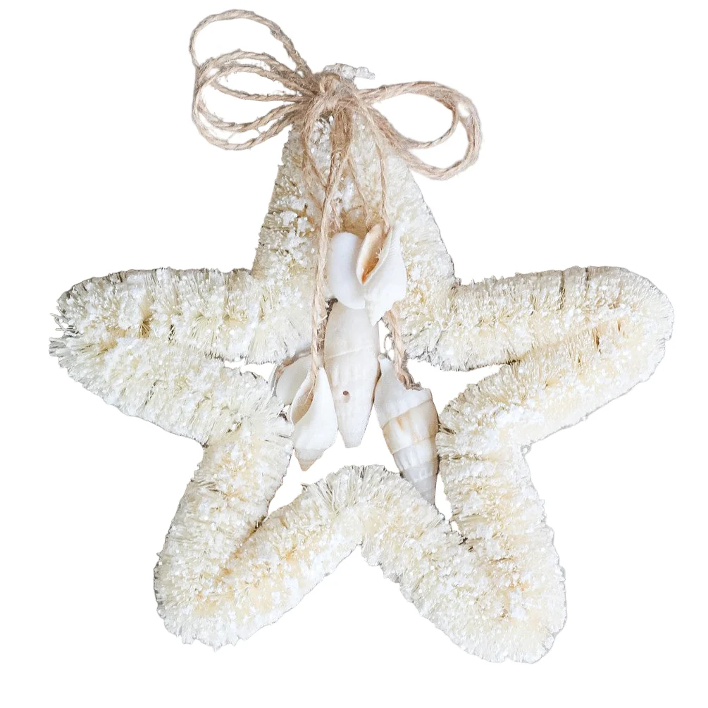 Bottlebrush and Shell Star Ornament