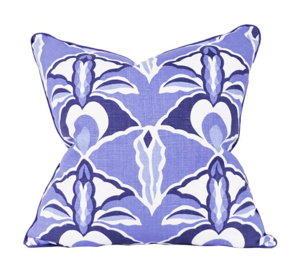 Capri Prussian Blue Pillows