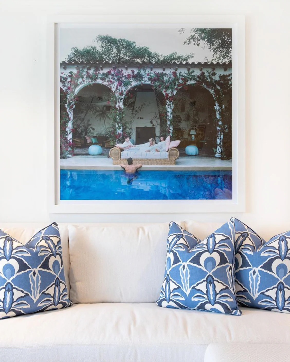 Capri Prussian Blue Pillows - Image 2