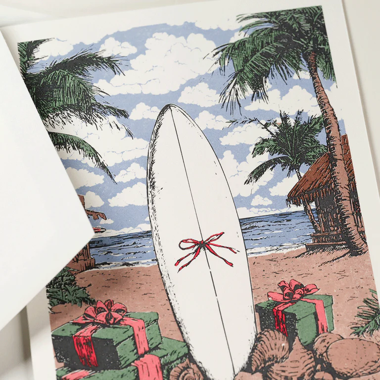 Engraved Coastal Holiday Card Set - Image 2