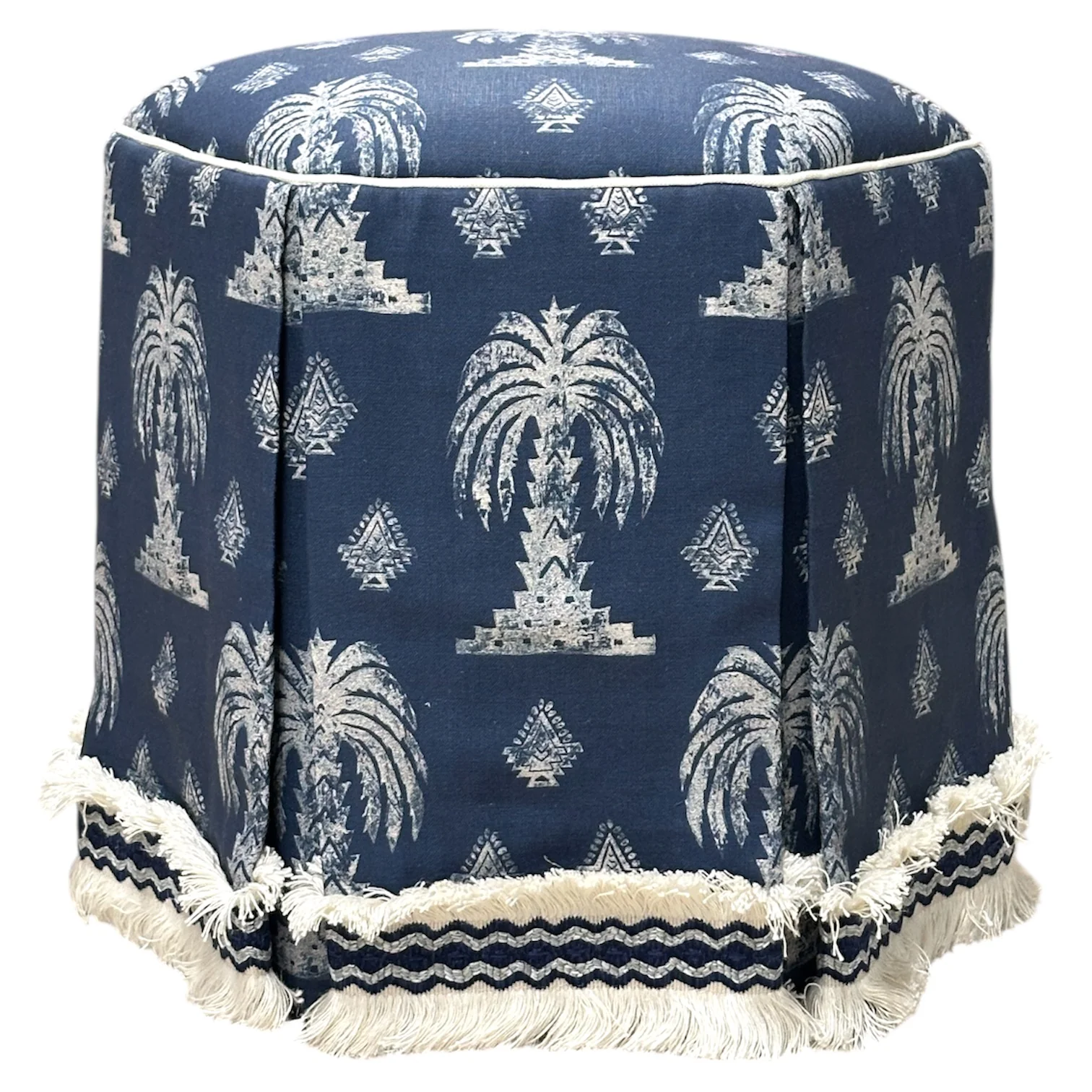 Evans Skirted Ottoman - Image 2