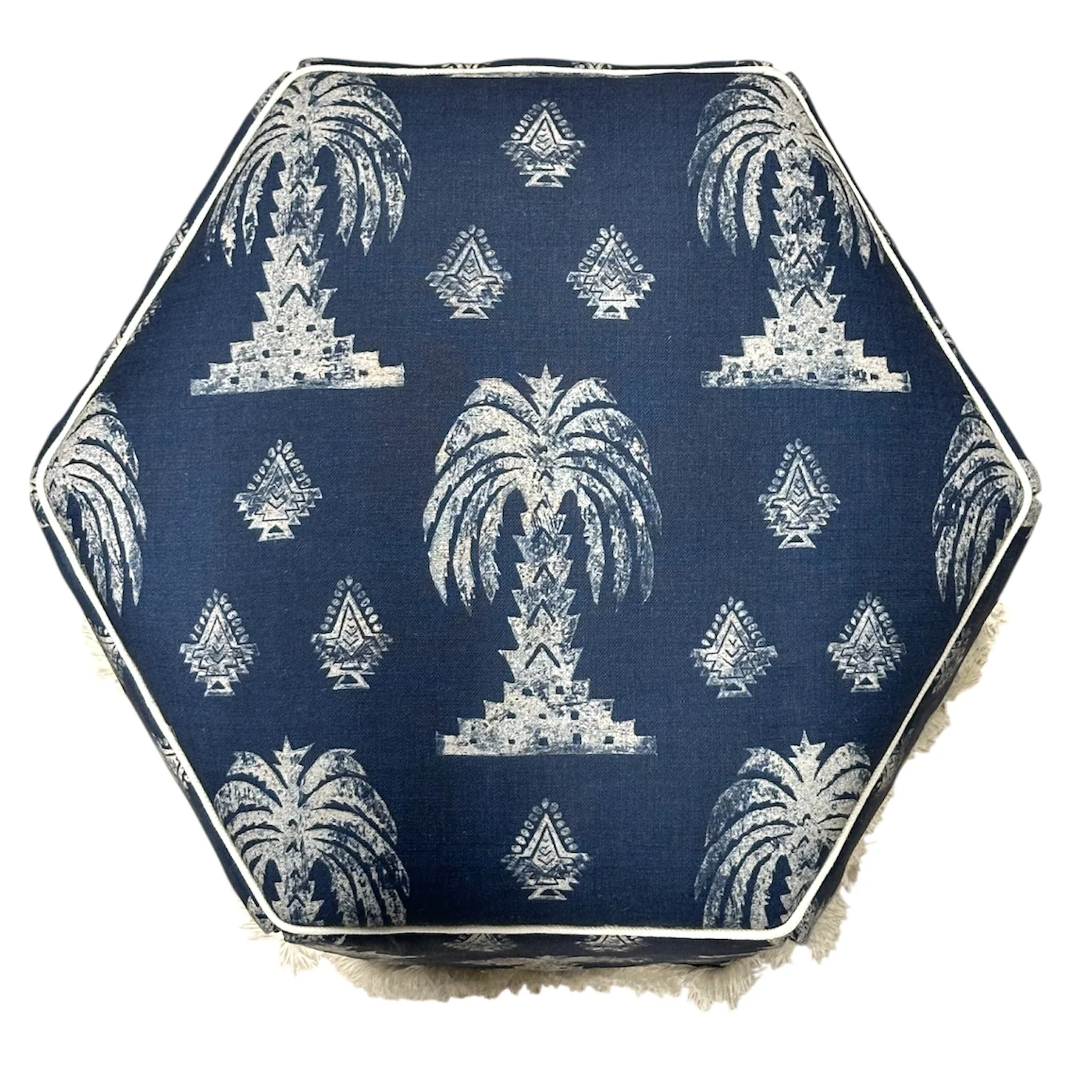 Evans Skirted Ottoman - Image 3