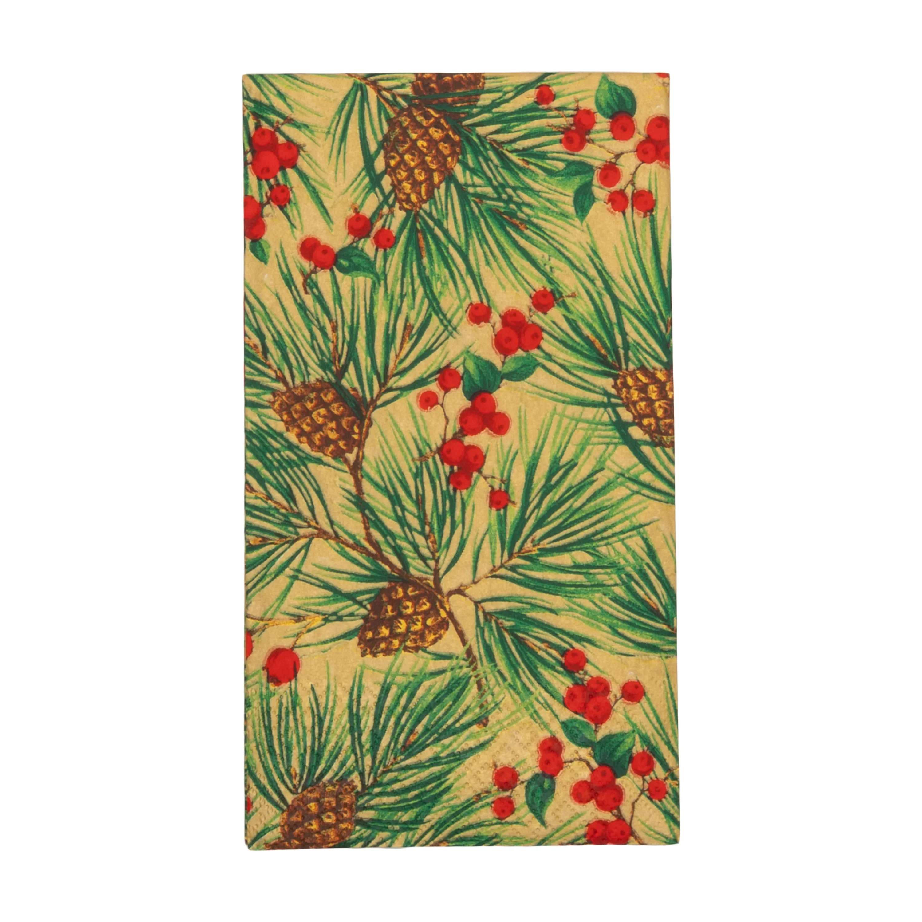 Evergreen and Berries Gold Napkin Collection - Image 4