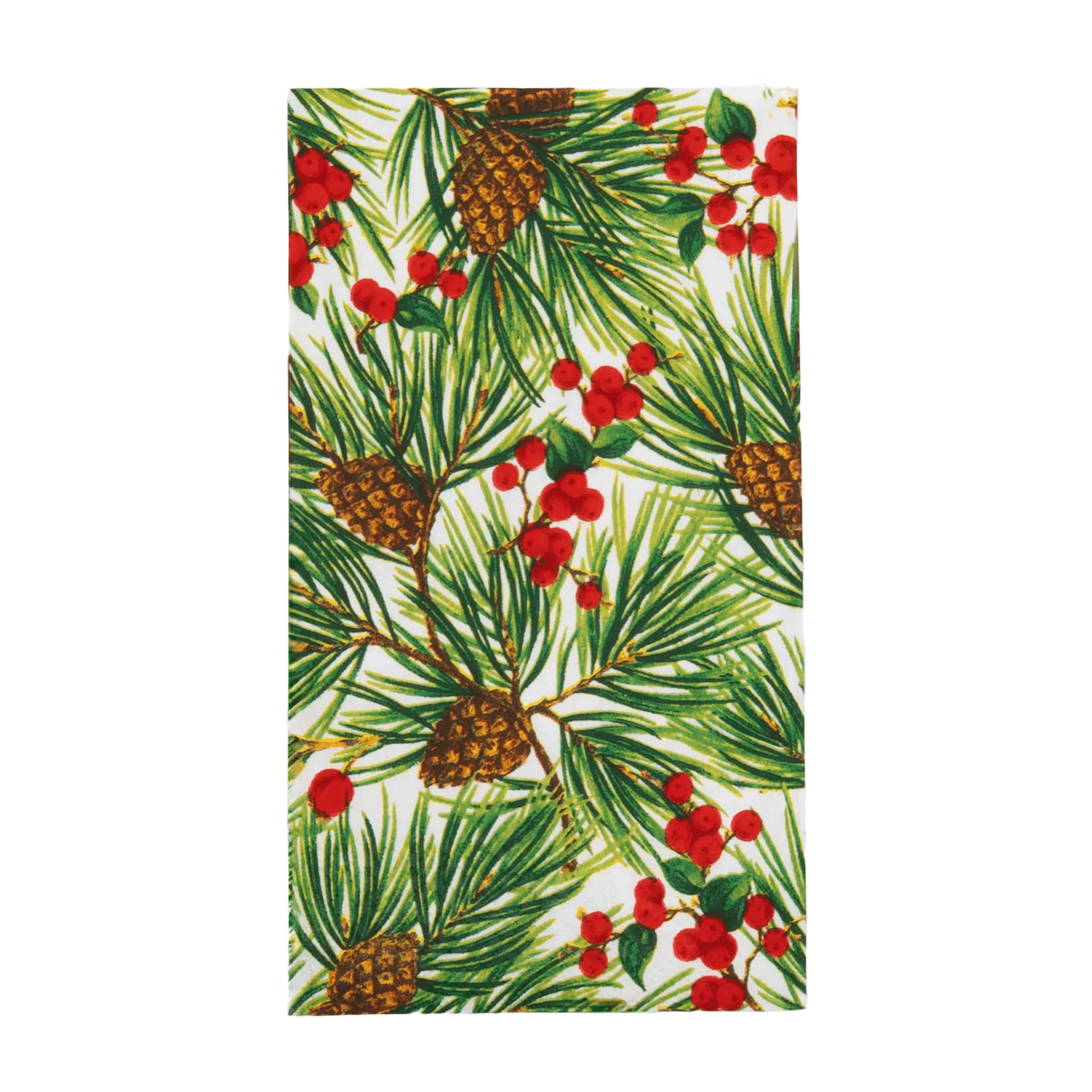 Evergreen and Berries White Napkin and Tabletop Collection - Image 4
