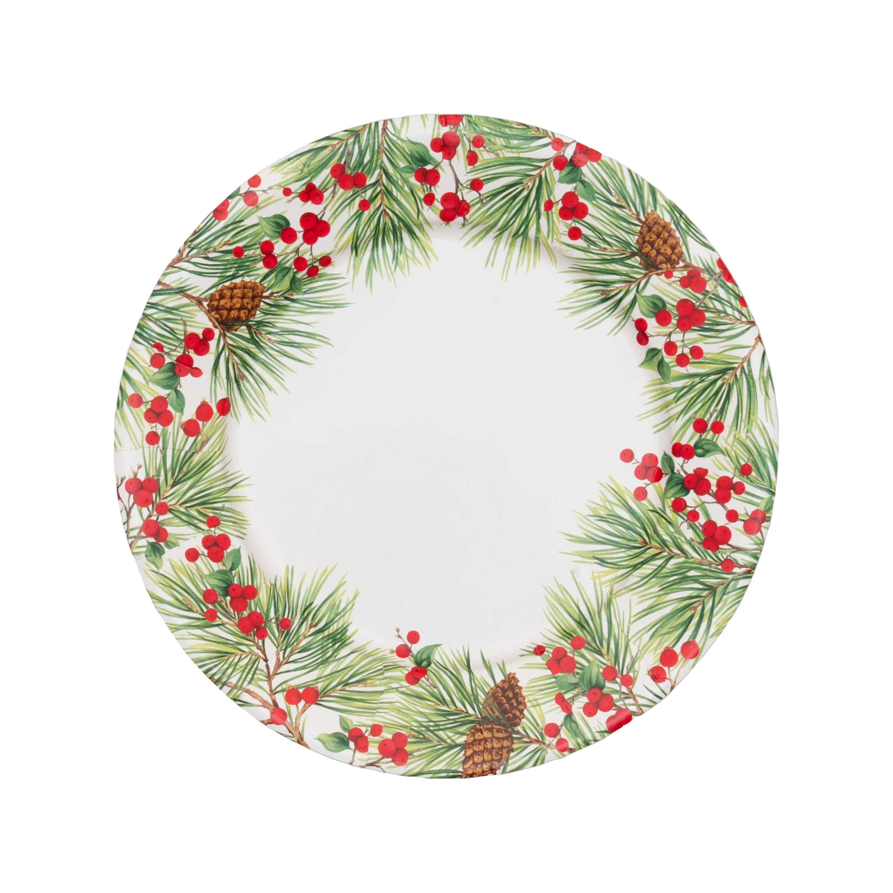 Evergreen and Berries White Napkin and Tabletop Collection - Image 6