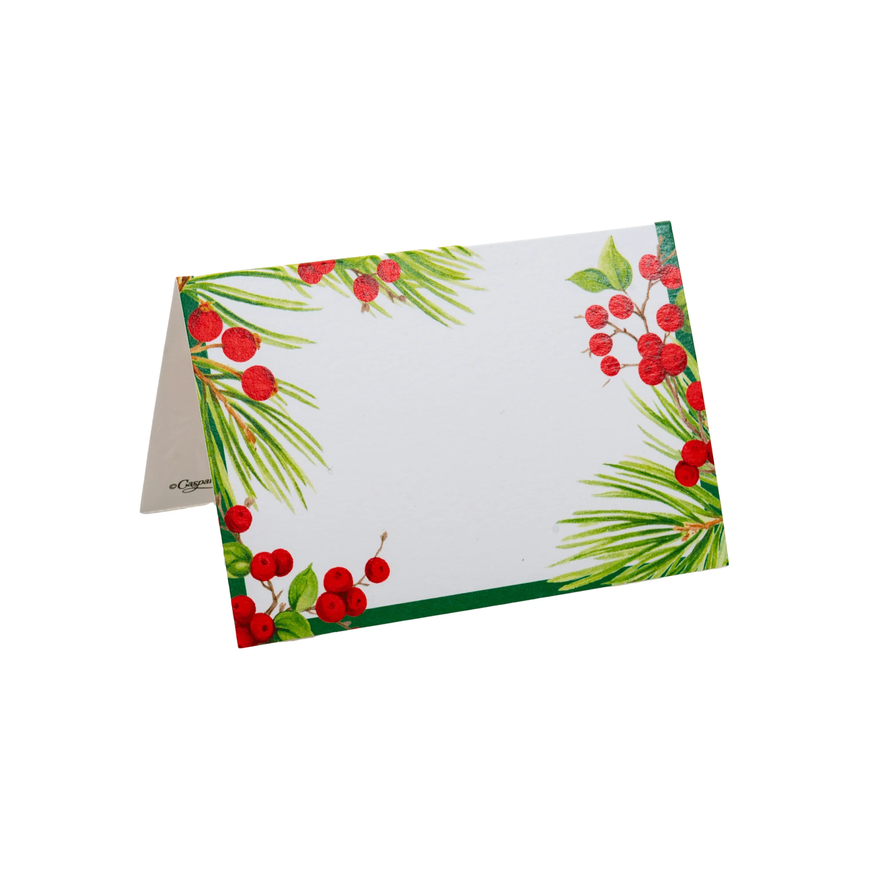 Evergreen and Berries White Napkin and Tabletop Collection - Image 7