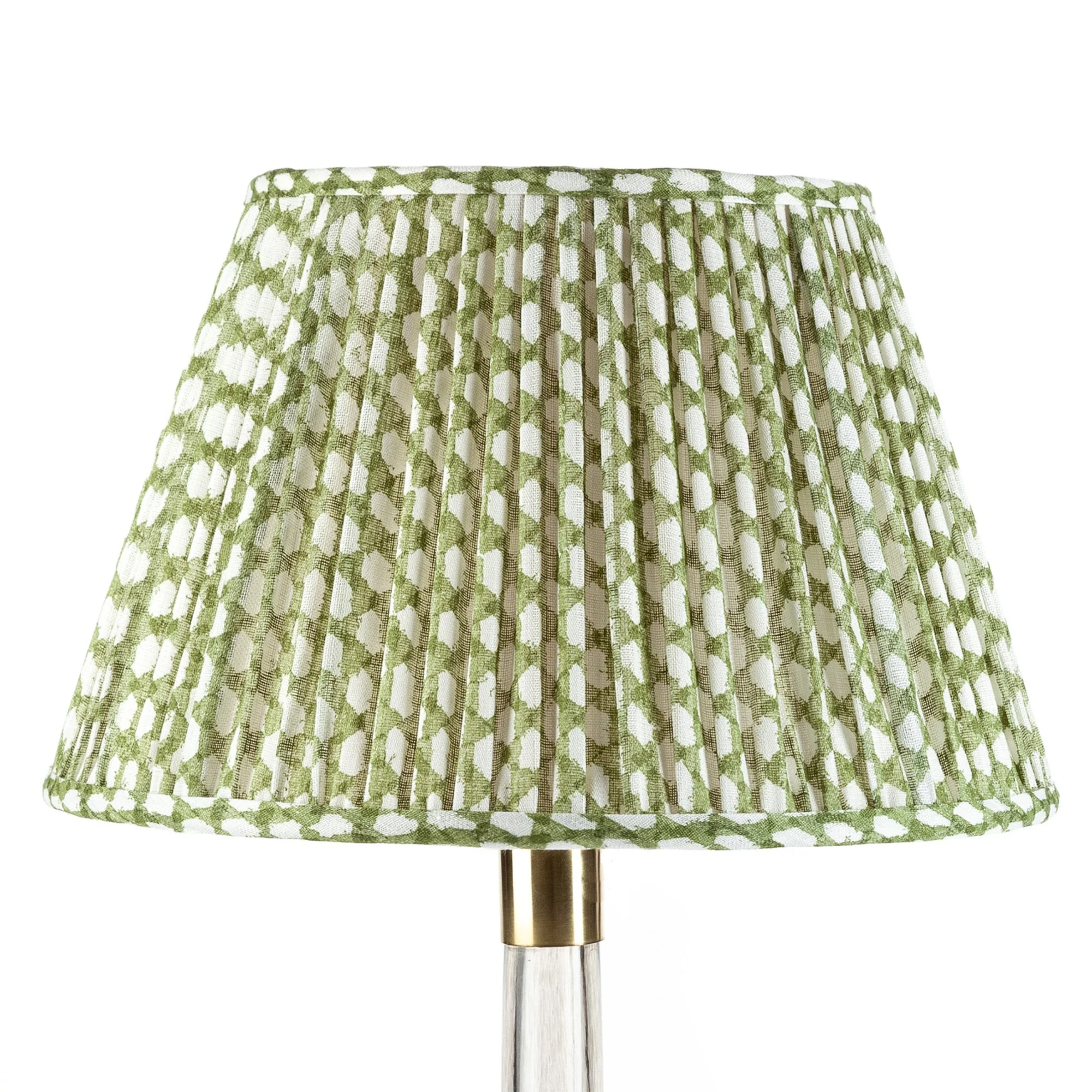 Fermoie Wicker Green Lampshade