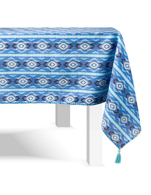 Diamond Ikat Clearwater Table Linen Collection - Image 3