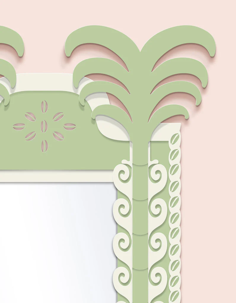 FLEUR x Cece Bowman Coco Palm Floor Mirror - Image 3