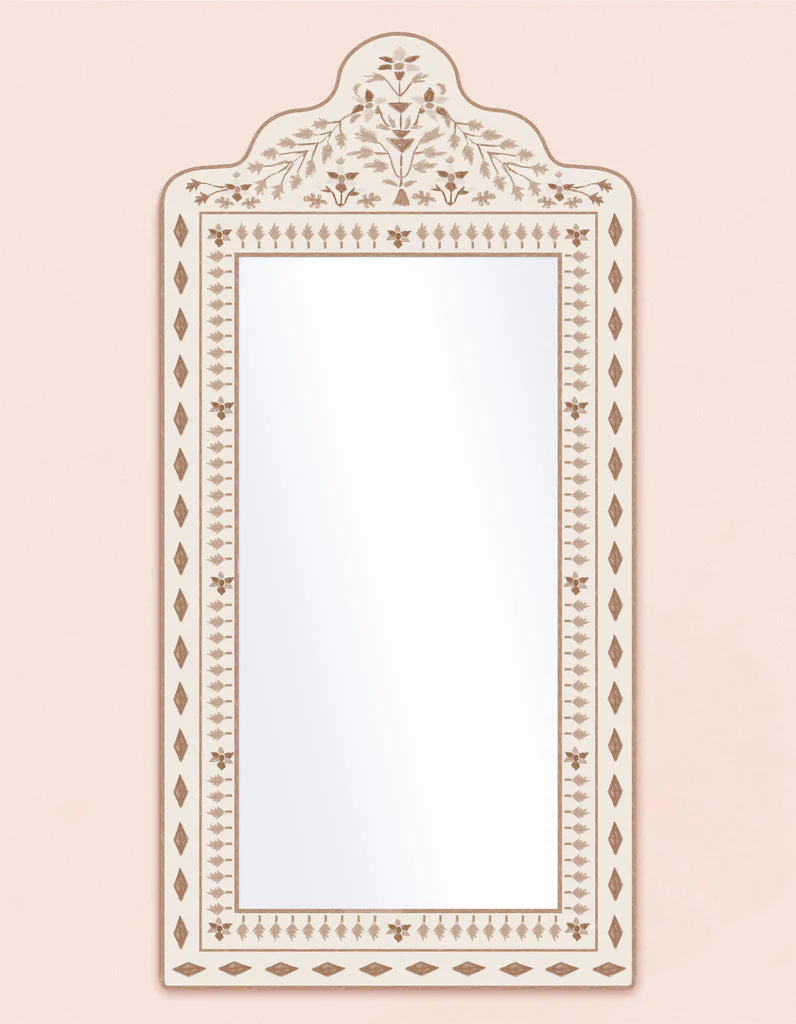 FLEUR x Lulie Wallace Bone Inlay Painting Mirror - Image 2