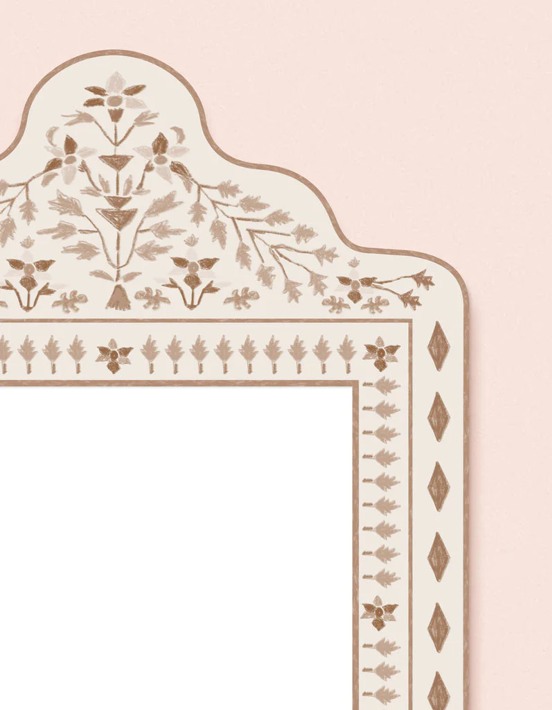 FLEUR x Lulie Wallace Bone Inlay Painting Mirror - Image 3