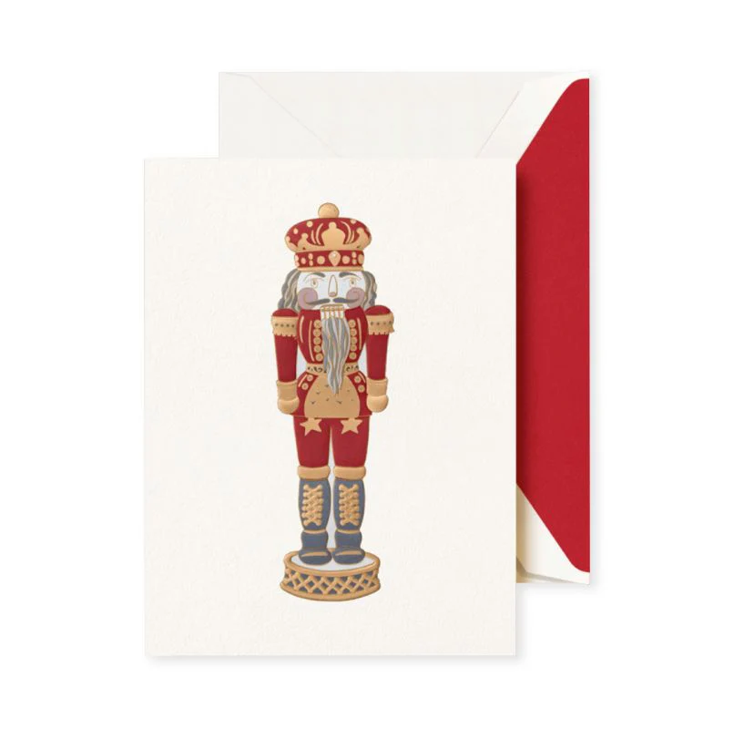 Foil Embossed Nutcracker Card Set