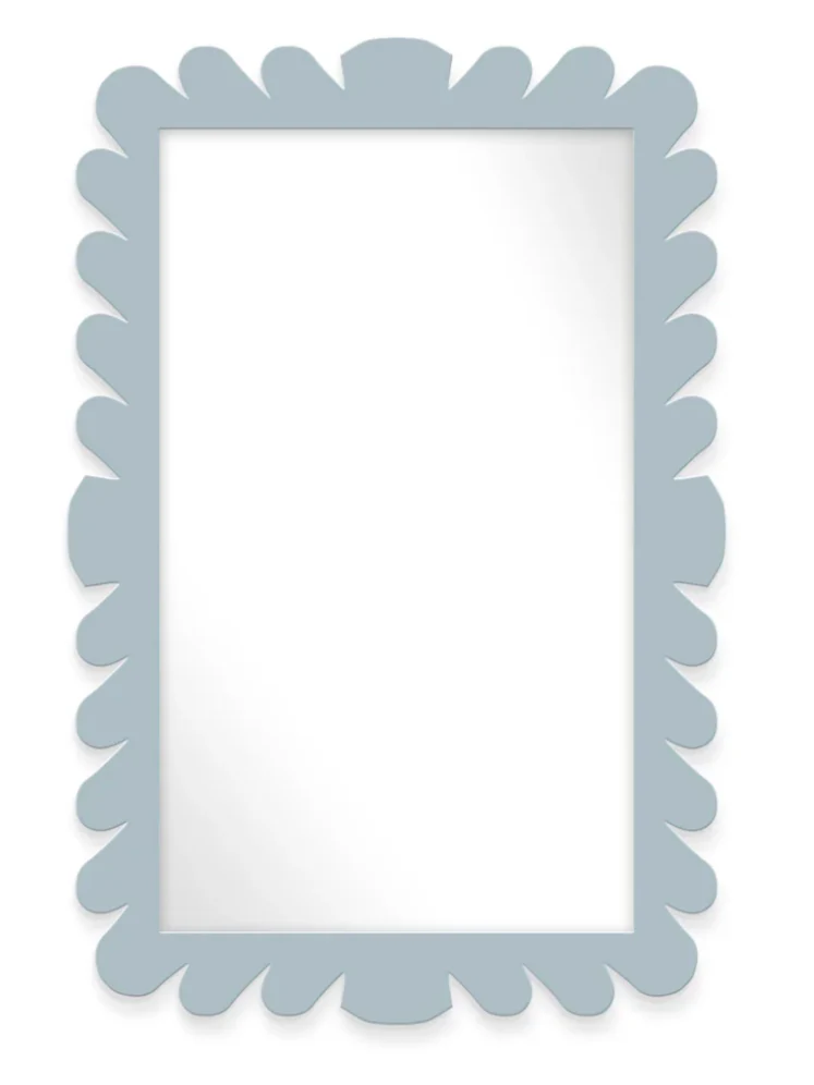 Garden District Coquette Rectangle Mirror, Denim Wash