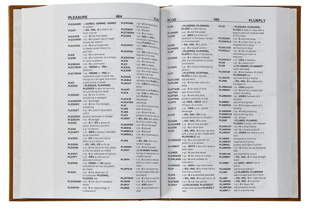 Scrabble Dictionary Red Leather - Image 2