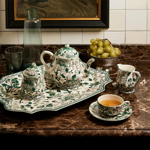 Pivoines Vertes Dinnerware Collection - Image 2