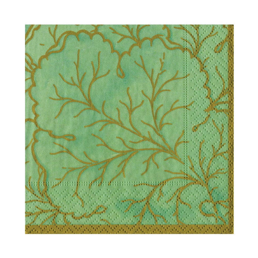 Gilded Majolica Celadon Napkin Collection - Image 3