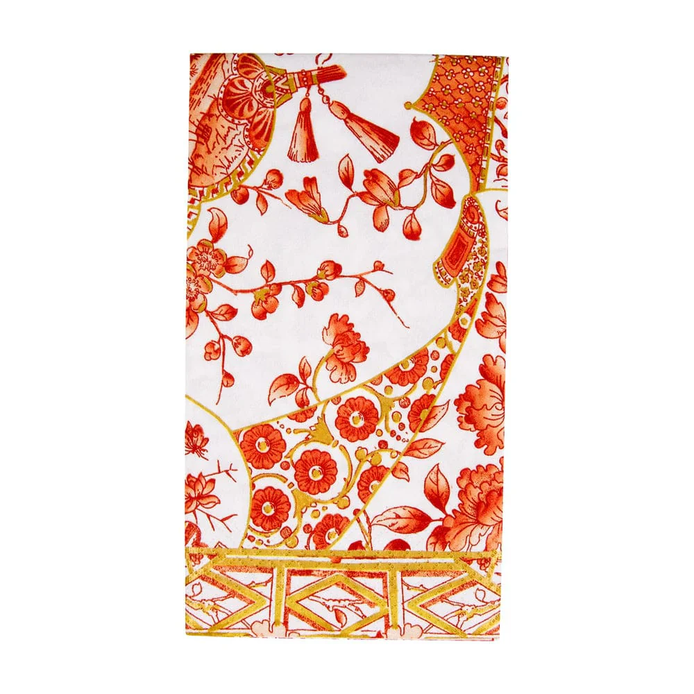 Gilded Porcelain Coral Napkin Collection - Image 3