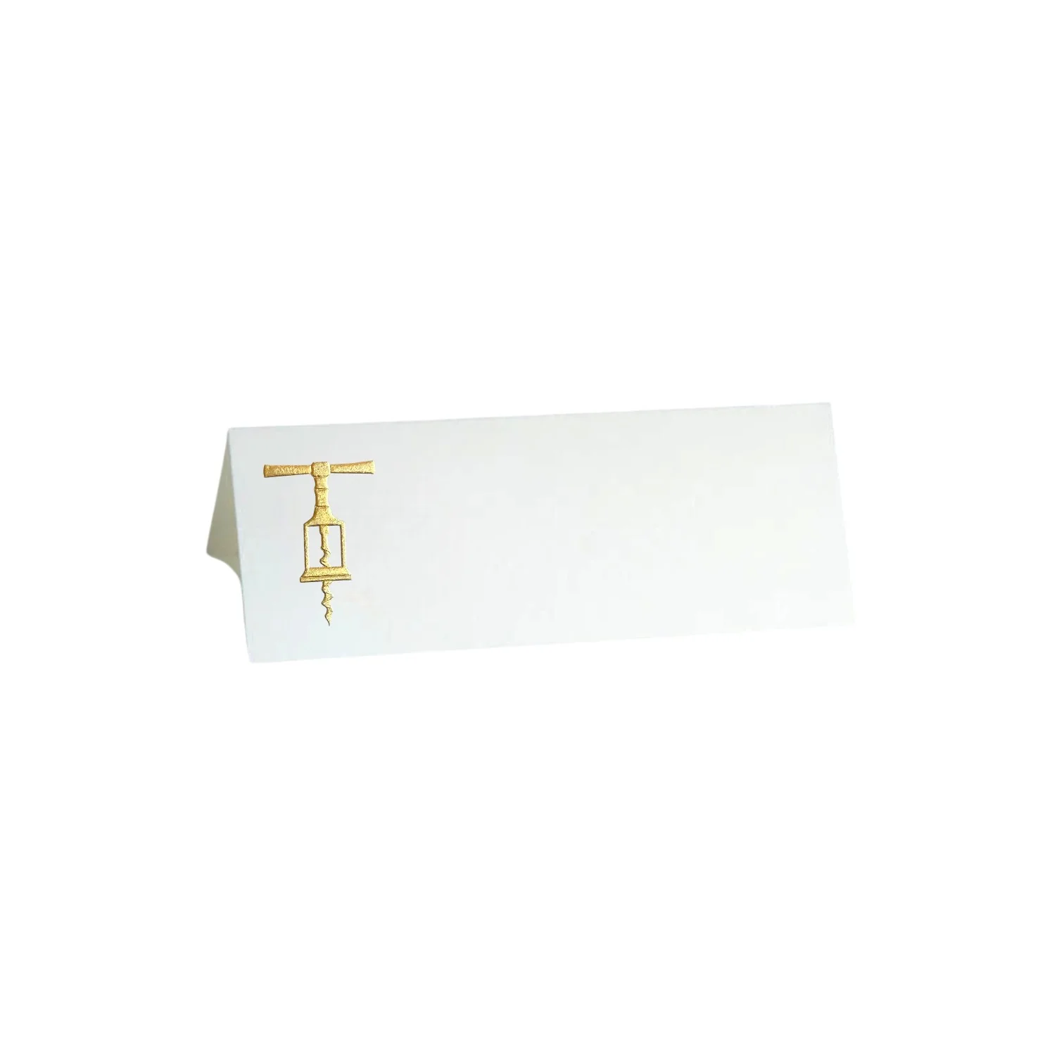 Gold Corkscrew Place Card Set