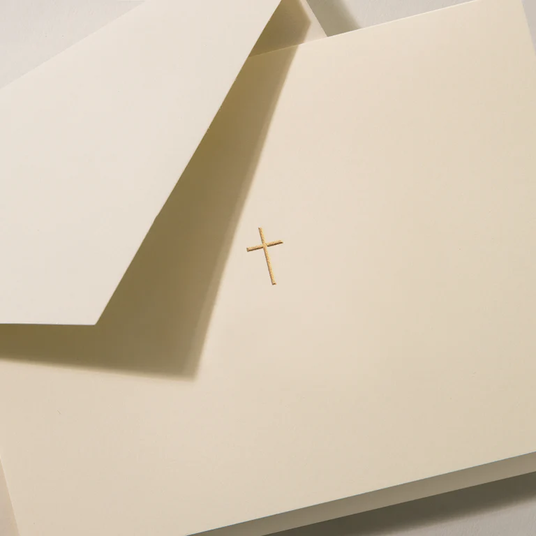 Gold Cross Note Card Set - Image 2