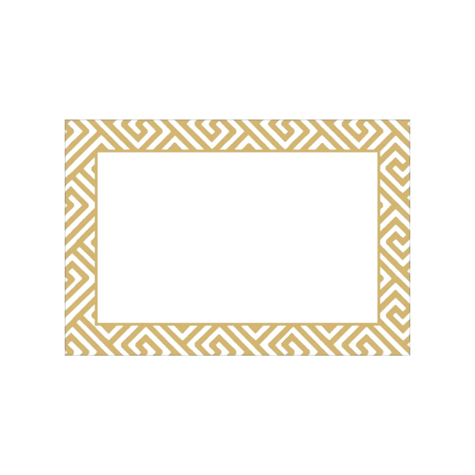 Gold Fretwork Foil Place Card Set