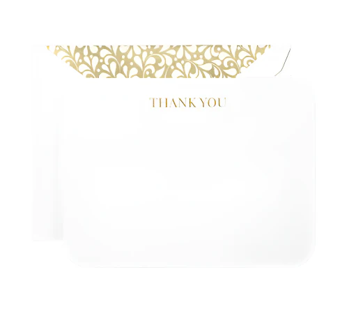 Gold Thank You Card Set