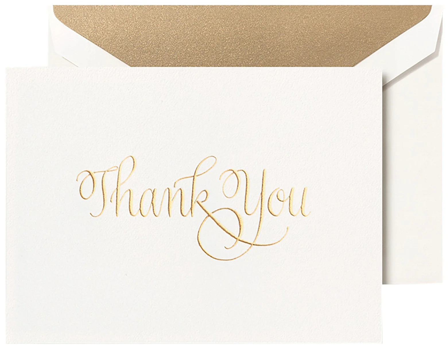 Gold Thank You Card Set