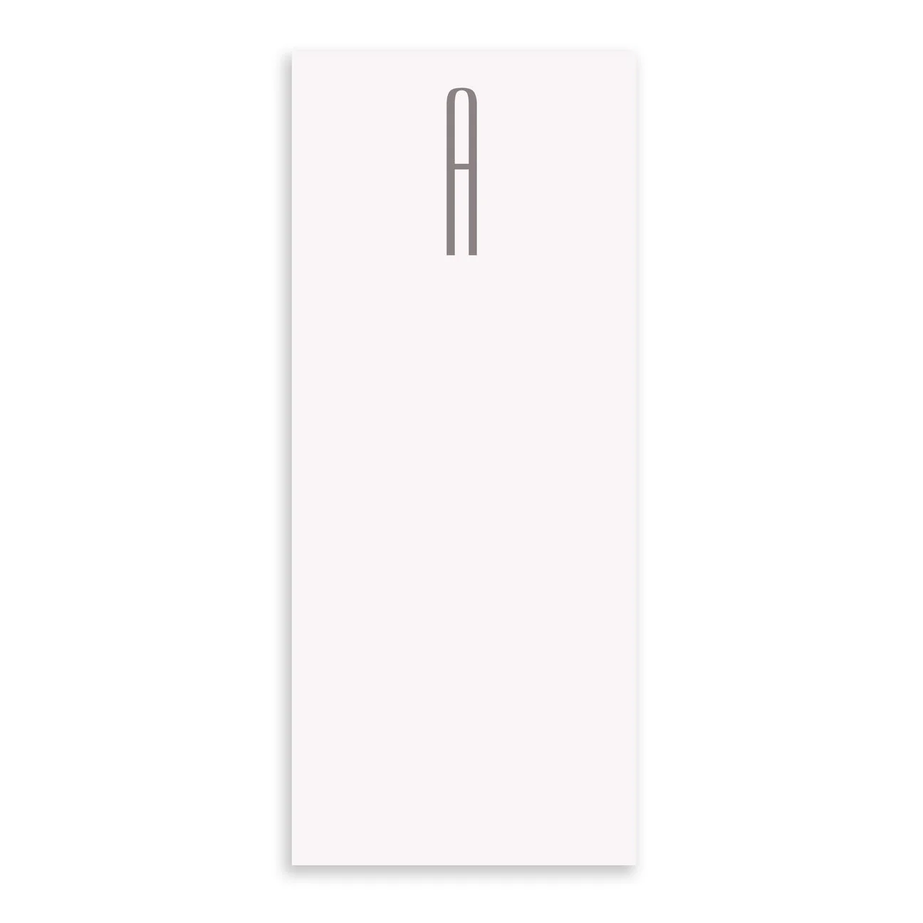 Gray Initial Skinny Notepad - Image 2