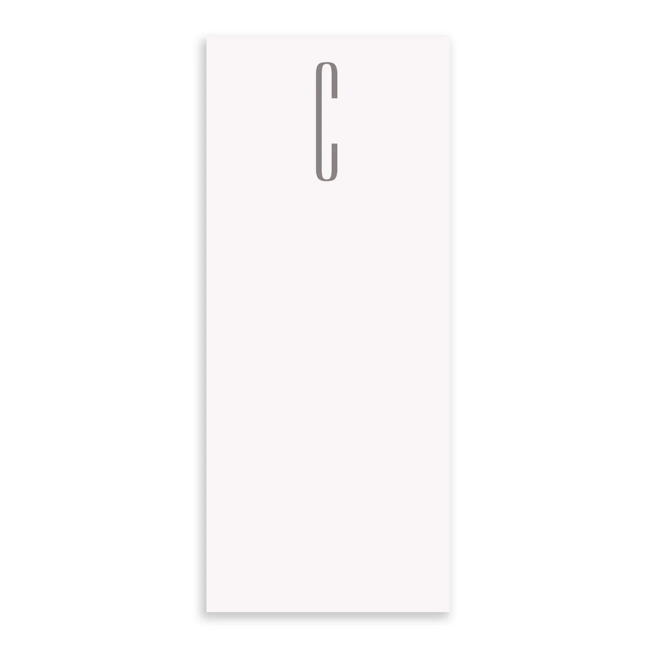 Gray Initial Skinny Notepad - Image 4