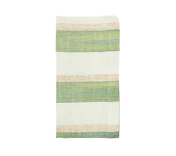 Green and White Broad Stripe Collection