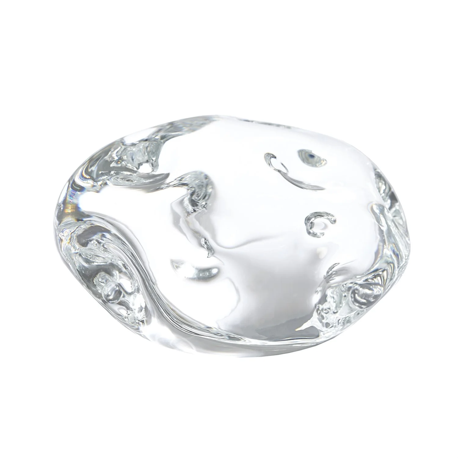 Clear Dimple Large Paperweight