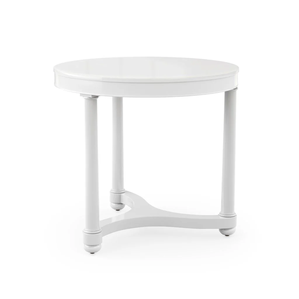 Gwendolen Side Table in White - Image 3