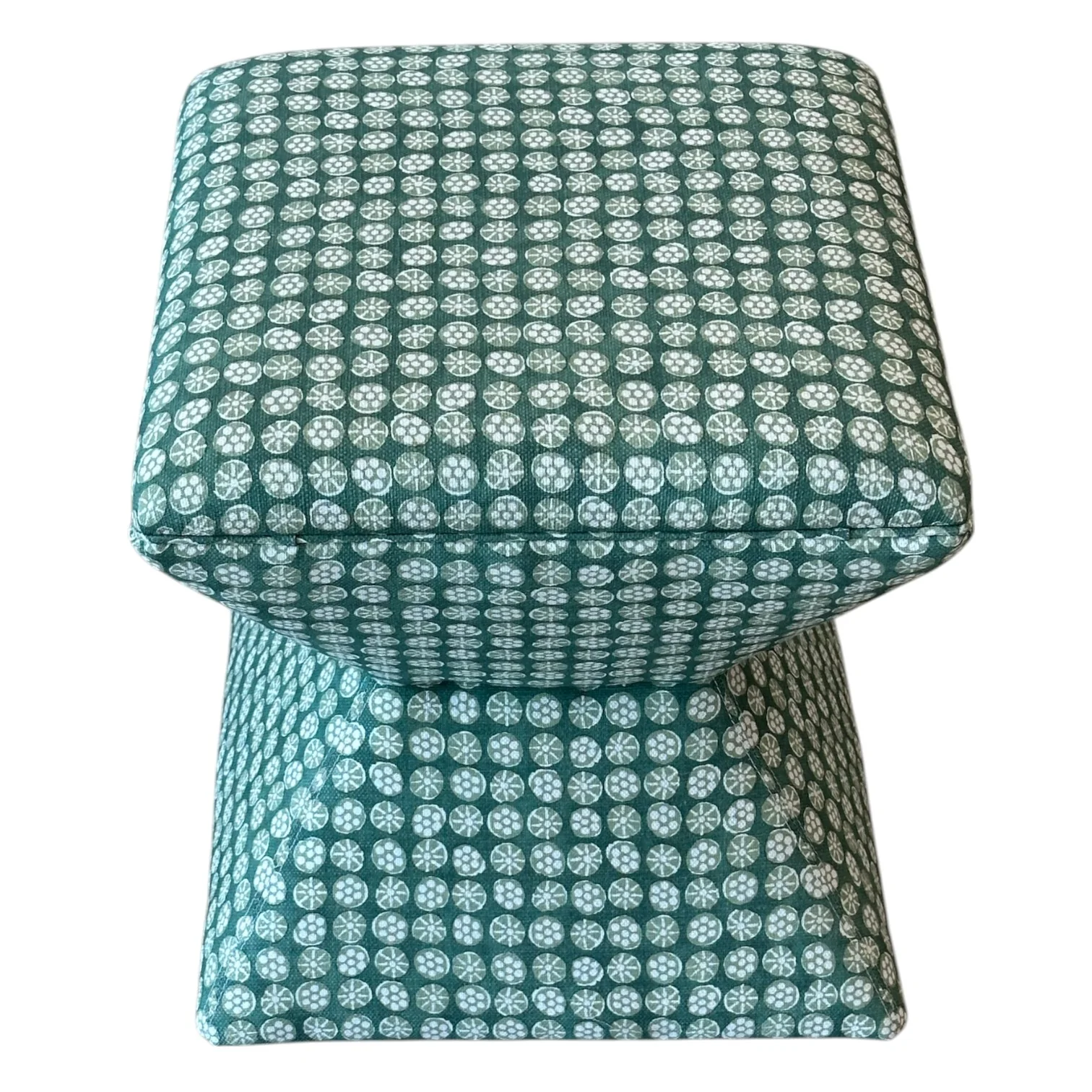 Hamilton Outdoor Ottoman in Boheme Green - Image 3